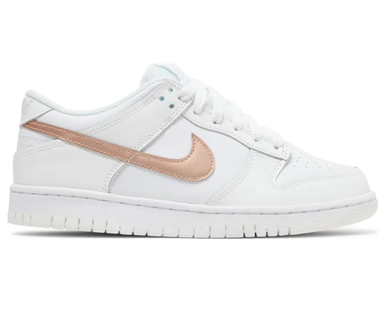 GS Nike Dunk Low (White/Bronze)