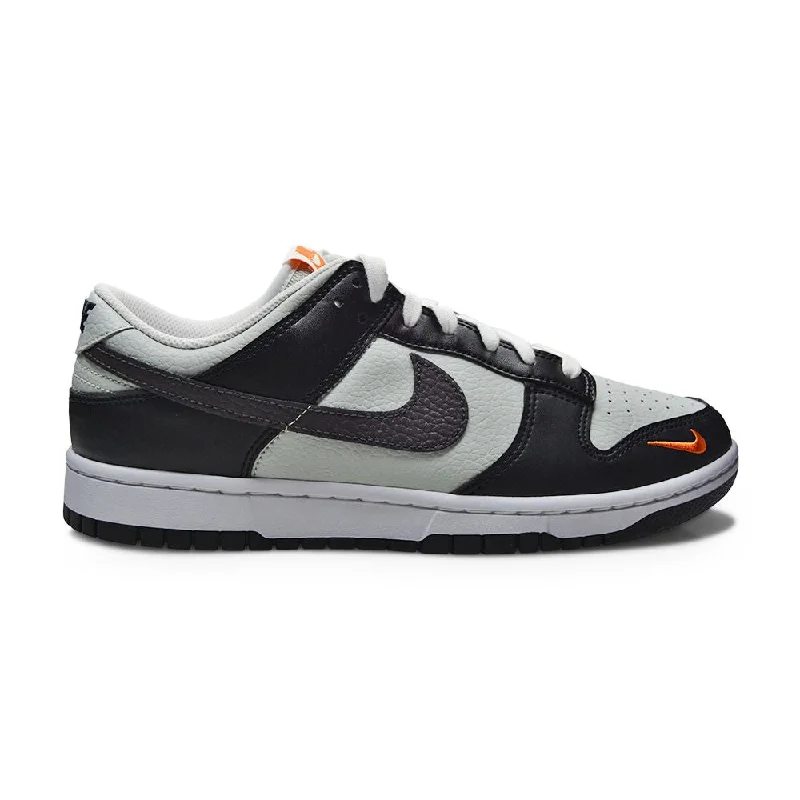 Mens Nike Dunk Low Mini Swoosh Black Grey Orange