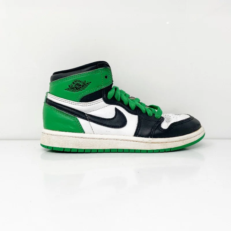 Nike Boys Air Jordan 1 FD1412-031 Green Basketball Shoes Sneakers Size 1Y