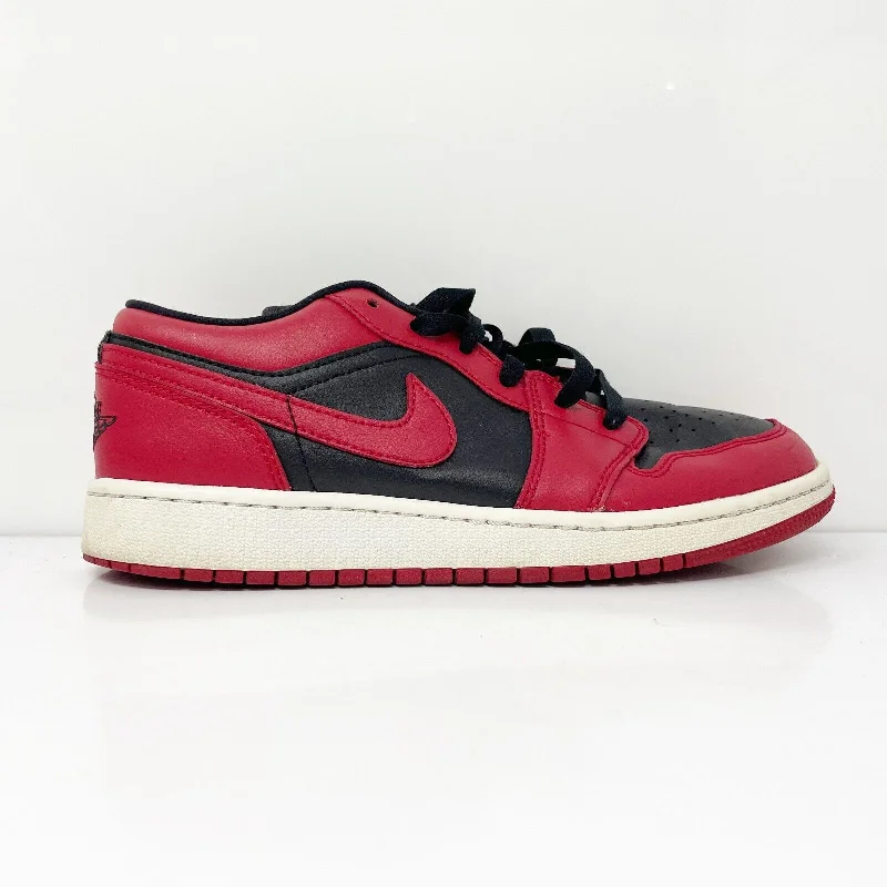 Nike Boys Air Jordan 1 Low 553560-606 Red Casual Shoes Sneakers Size 6Y