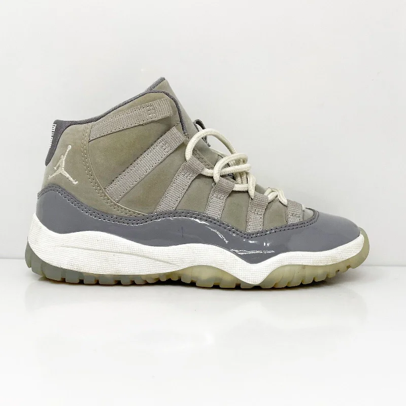 Nike Boys Air Jordan 11 378039-005 Gray Basketball Shoes Sneakers Shoes Size 13C