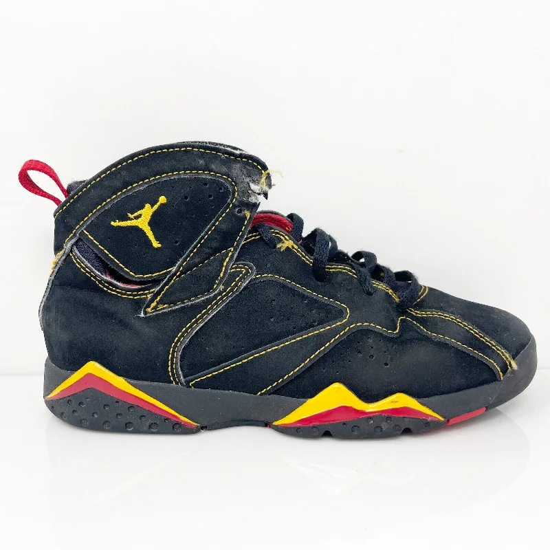 Nike Boys Air Jordan 7 DJ2778-081 Black Basketball Shoes Sneakers Size 3Y