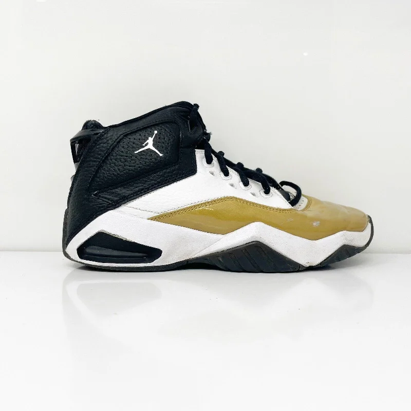 Nike Boys Air Jordan B Loyal CT1604-100 Gold Basketball Shoes Sneakers Size 5.5Y