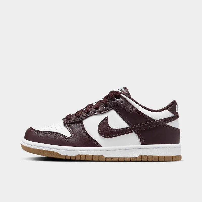 Nike Dunk Low GS White / Burgundy Crush - Gum Light Brown