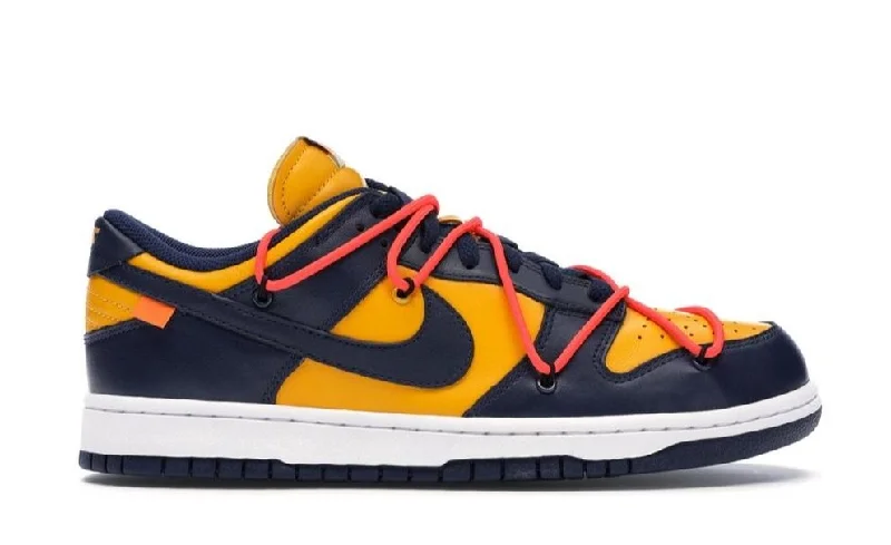 NIKE DUNK LOW OFF-WHITE UNIVERSITY GOLD MIDNIGHT NAVY