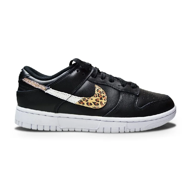 Womens Nike Dunk Low SE - DD7099 001 - Leopard Multicolor Black