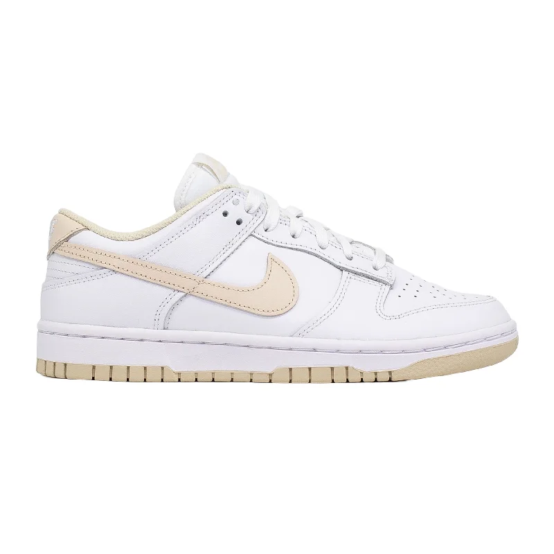 Women's Nike Dunk Low, White Pearl