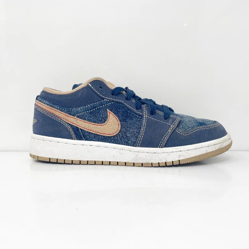 Nike Boys Air Jordan 1 DM4692-400 Blue Casual Shoes Sneakers Size 4Y