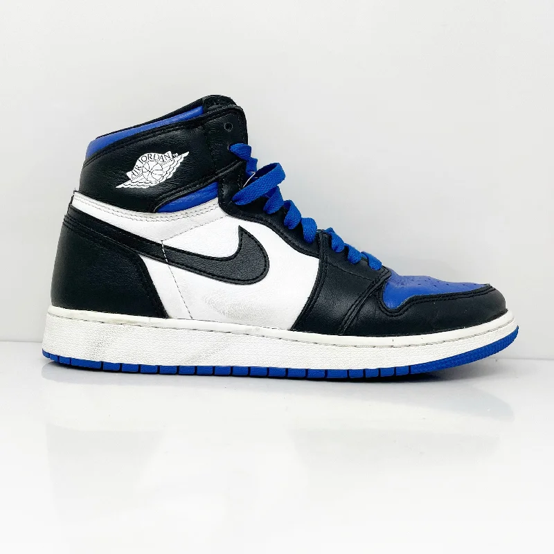 Nike Boys Air Jordan 1 High 575441-041 Blue Basketball Shoes Sneakers Size 7Y