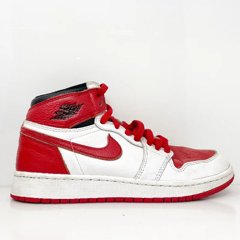 Nike Boys Air Jordan 1 High OG 575441-161 Red Basketball Shoes Sneakers Size 7Y