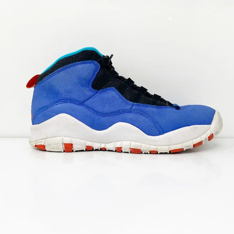 Nike Boys Air Jordan 10 310806-408 Blue Basketball Shoes Sneakers Size 4Y