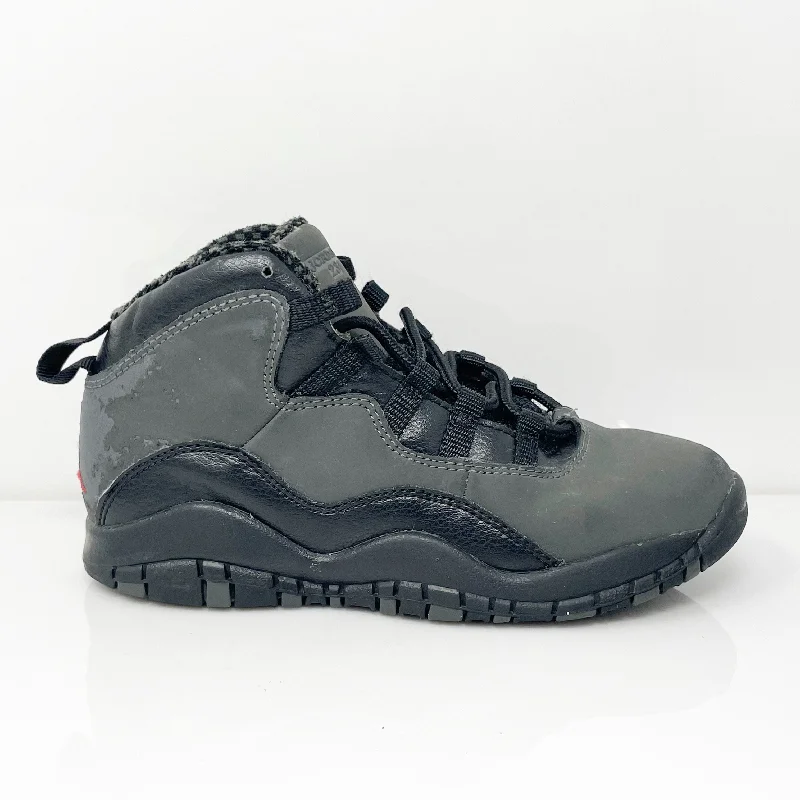 Nike Boys Air Jordan 10 310807-002 Gray Basketball Shoes Sneakers 13C