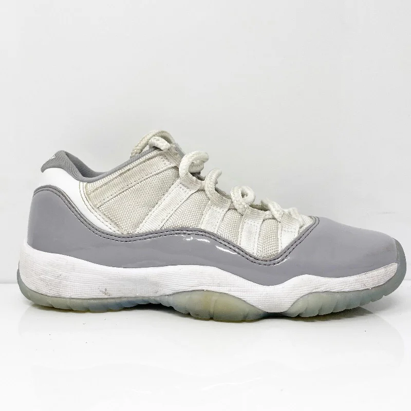 Nike Boys Air Jordan 11 528896-140 Gray Basketball Shoes Sneakers Size 4Y