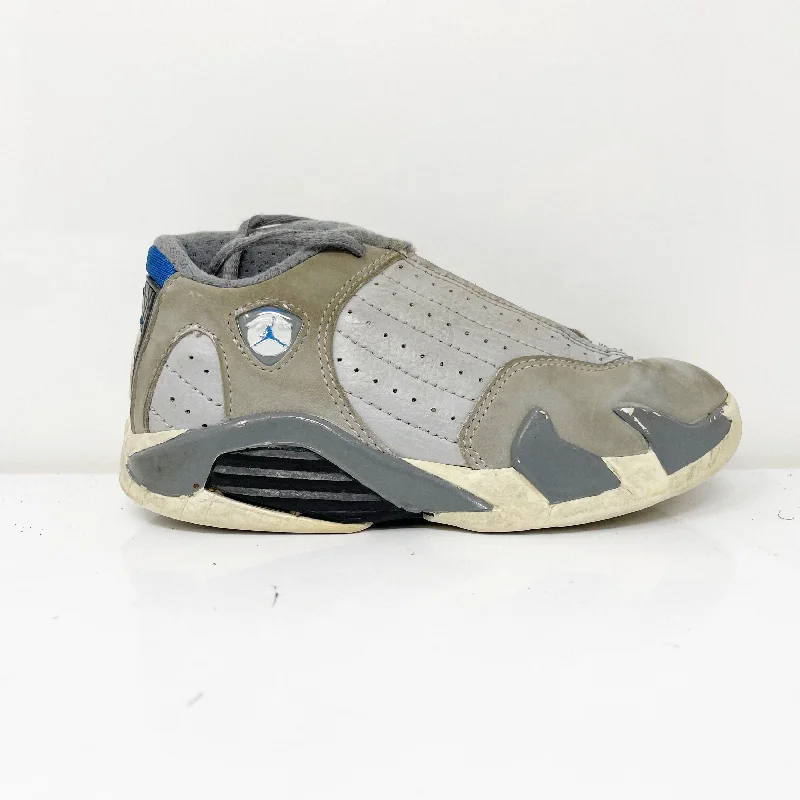 Nike Boys Air Jordan 14 BT 312093-004 Gray Basketball Shoes Sneakers Size 9C