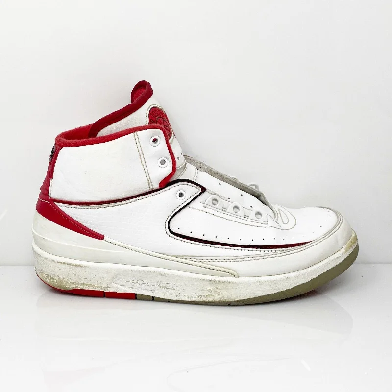 Nike Boys Air Jordan 2 BG 395718-102 White Basketball Shoes Sneakers Size 5Y