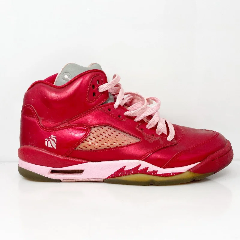 Nike Boys Air Jordan 5 440892-605 Red Basketball Shoes Sneakers Size 7Y