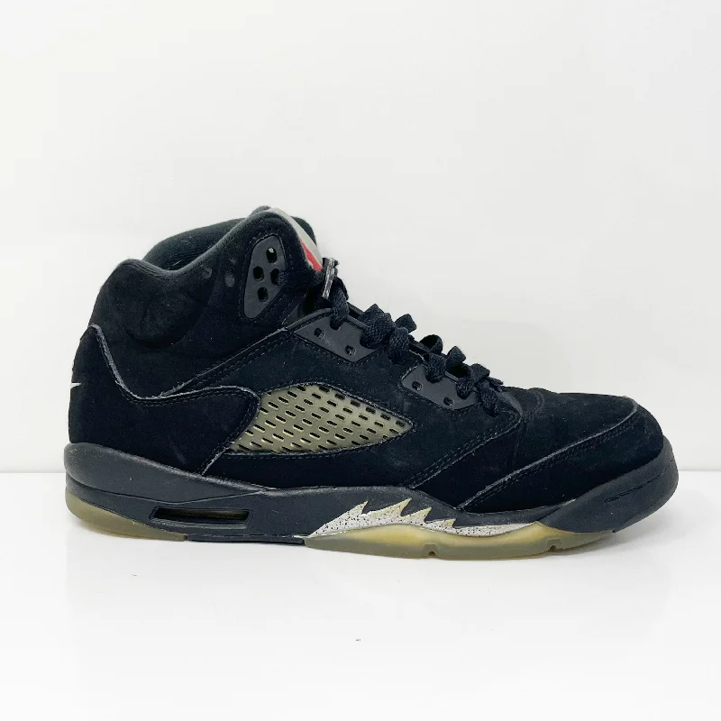 Nike Boys Air Jordan 5 845036-003 Black Basketball Shoes Sneakers Size 7Y