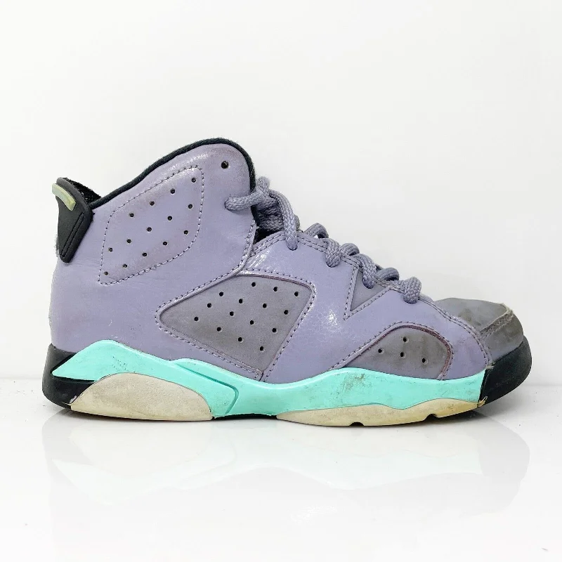 Nike Boys Air Jordan 6 543389-508 Purple Basketball Shoes Sneakers Size 1Y