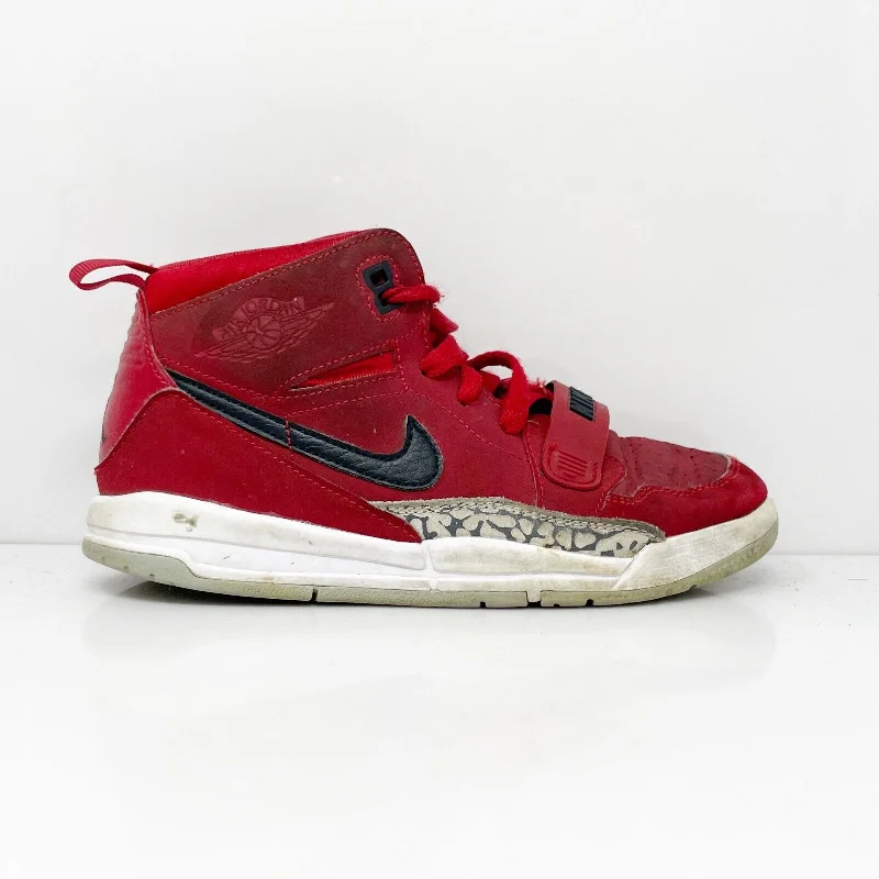 Nike Boys Air Jordan Legacy 312 AT4047-601 Red Basketball Shoes Sneakers Size 1Y